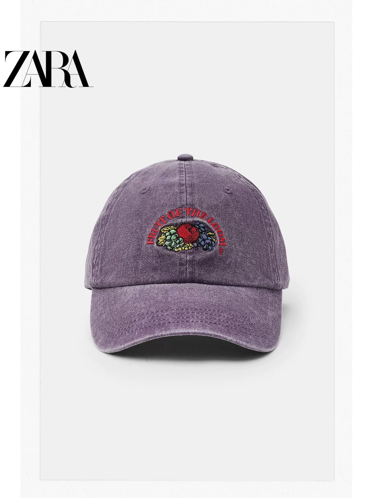 ZARA2026 Autumn New Arrival: Women's Fruit of the Loom™ Baseball Cap 0653288 611