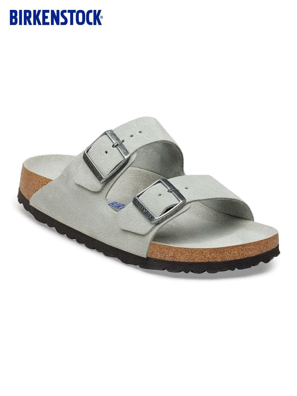 BIRKENSTOCK  Arizona double-button slippers.
