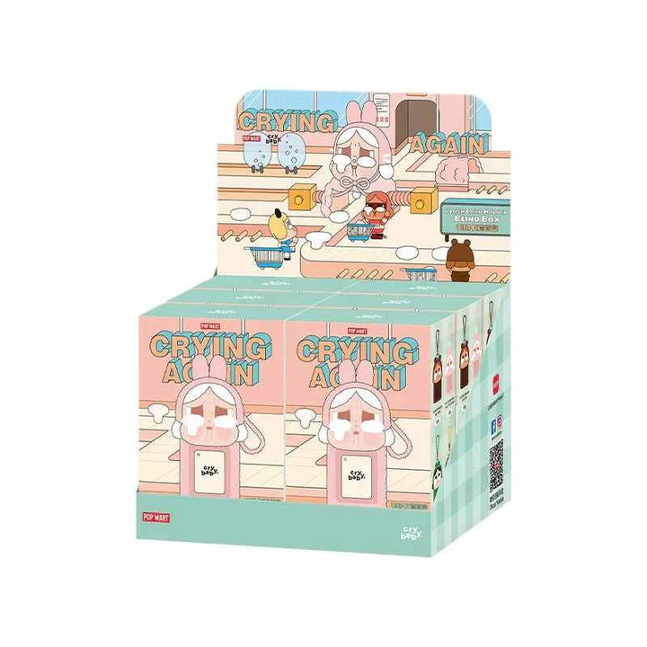 غطاء بطاقة/ميدالية شخصية Crybaby Pop Mart بتصميم قطيفة لطيف.