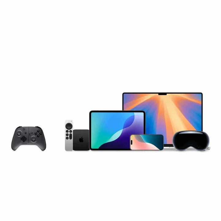 وحدة تحكم ألعاب SteelSeries Nimbus Cloud متوافقة مع أجهزة iPhone وiPad وMac وApple Vision Pro مع اتصال Bluetooth وUSB-C وبطارية تدوم حتى 20 ساعة