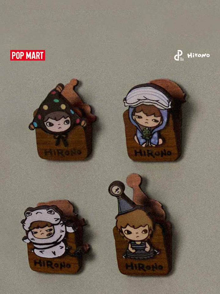 مجموعة مغناطيسات ثلاجة Pop Mart Hirono Echo Series بتصميمات شخصيات Hirono.