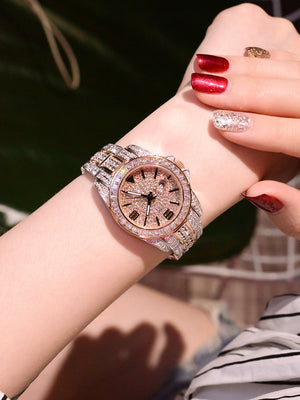 520 gift gypsophila watch female full diamond light luxury lady genuine luxury birthday gift for girlfriend wife.