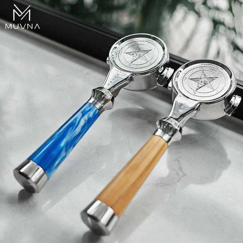مقبض Portafilter متوافق مع 58mm بتصميم احترافي وألوان متنوعة.