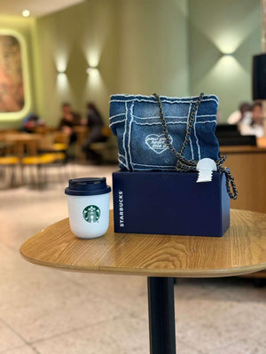 Starbucks Cup Denim Mark Accompanying Stainless Steel.
