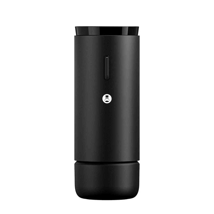 Portable black electric coffee grinder TIMEMORE WHIRLY 01S with stainless steel blades and precise grind settings