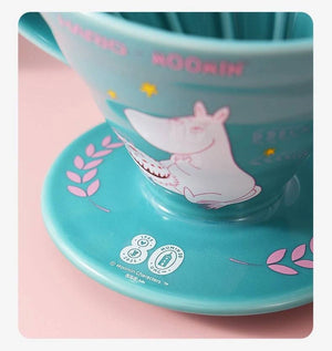 HARIO Moomin Co-branded Hand Crank Grinder Gift Box V60 Filter Cup.