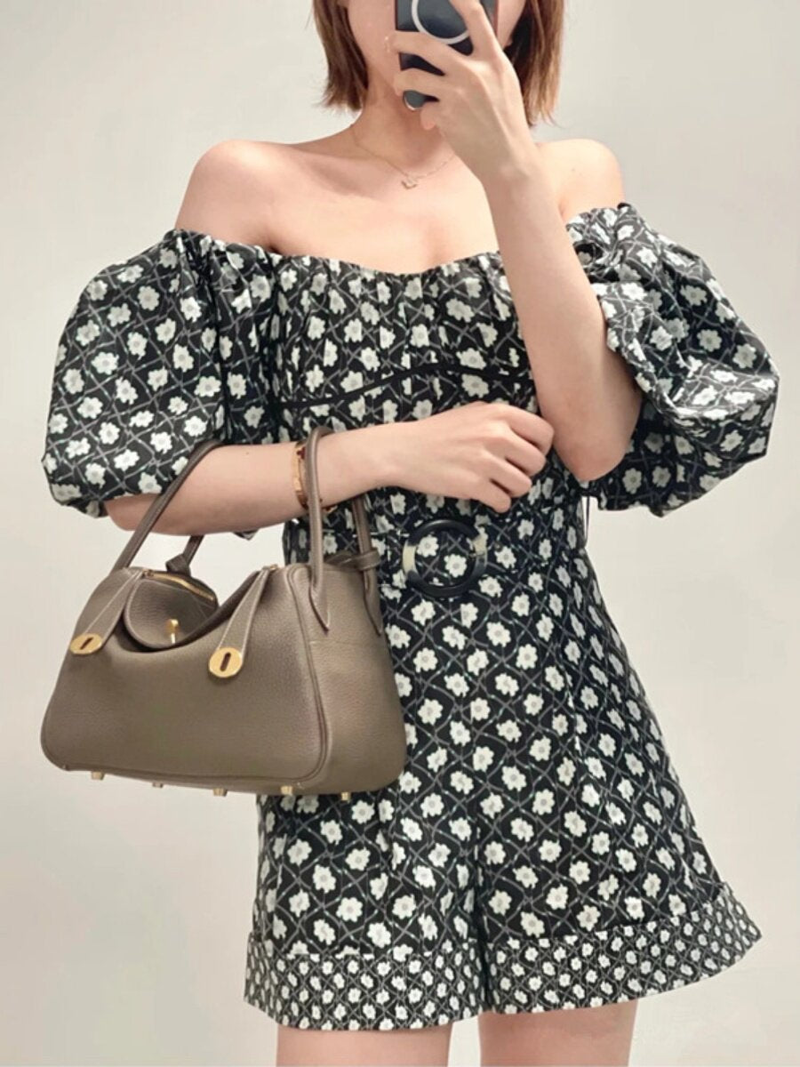 حقيبة نسائية جلد طبيعي فاخر بتصميم Lindy الرمادي