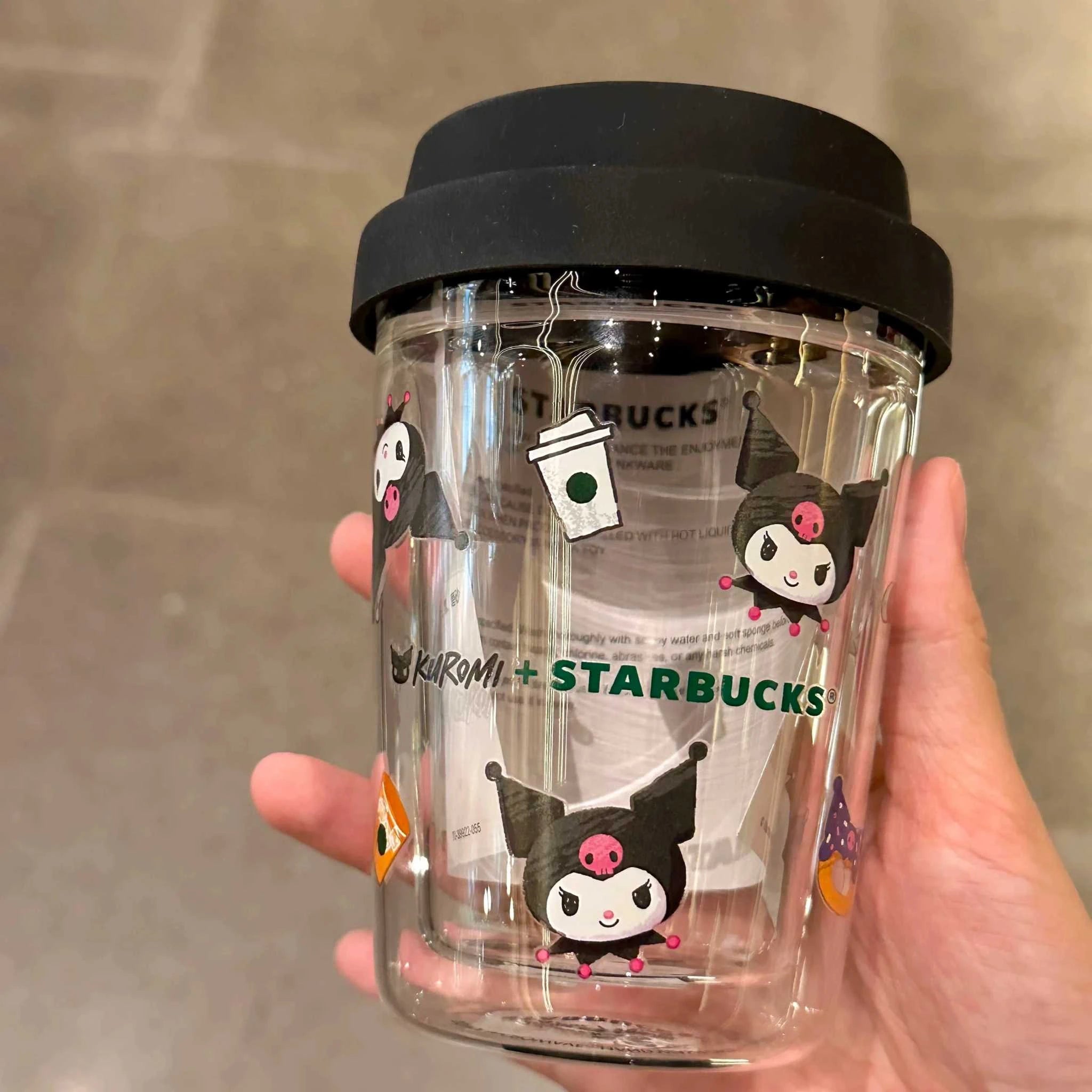 Starbucks Bear Glass Straw Cup.