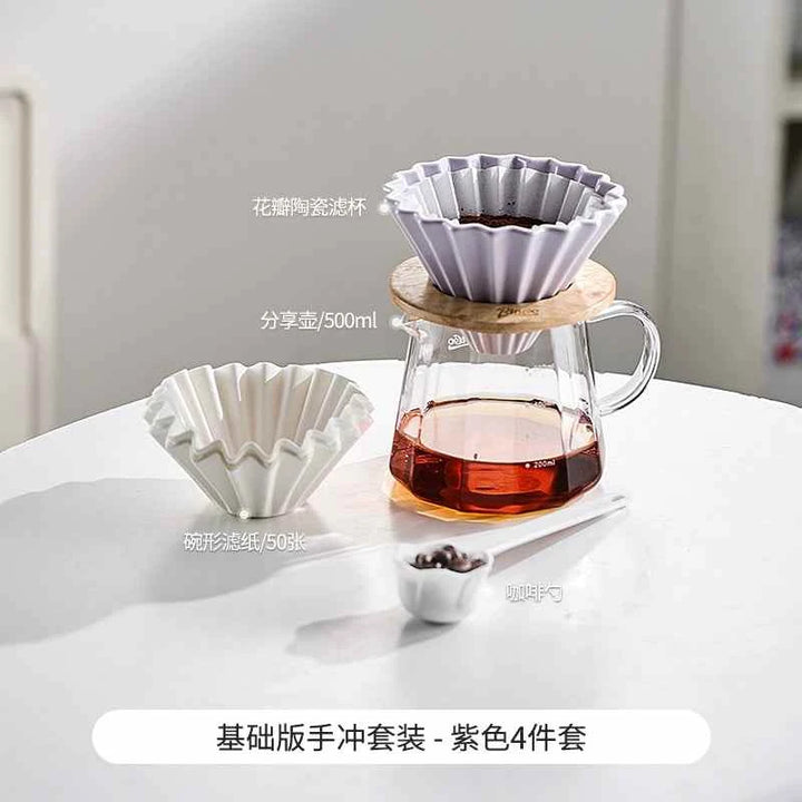 مجموعة ماكينة صنع القهوة Bincoo Pour-over - رفعة