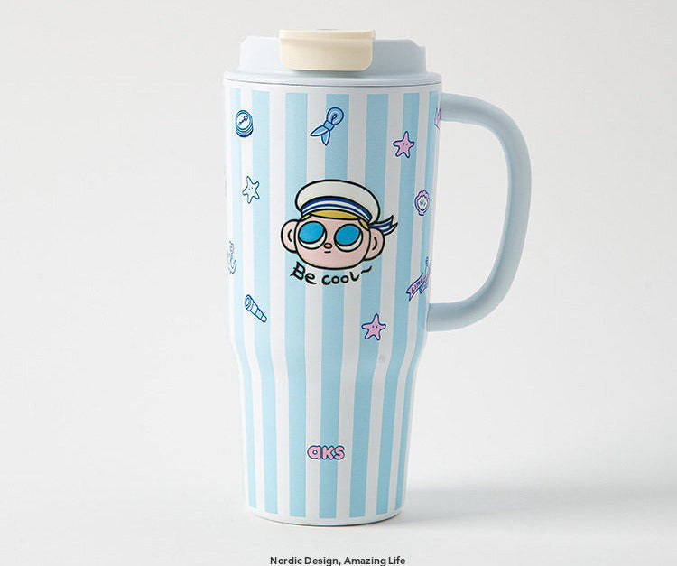 [Half Price on 2nd Item] Hug Cup, Insulated Cup, Women's Stainless Steel High-Appearance Water Cup, Tumbler Cup, Insulated Straw Cup