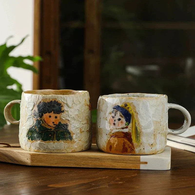 Yifang handmade coffee cup  Van Gogh صنلعة يدوية.