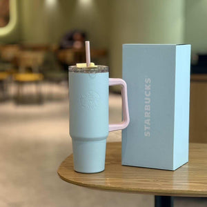 Starbucks Cup 2025 Cherry Blossom Spring Bloom Pink High Value Mark Glass Straw Stainless Steel Insulated Water Cup.