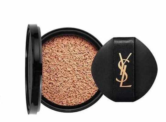 YSL Cushion Foundation refill shade 30 with black compact and gold logo design