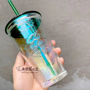 Starbucks Cup  Bear Glass Straw.