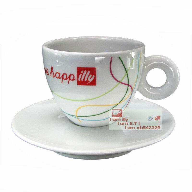 فنجان Espresso illy سيراميك بتصميم Live happily.