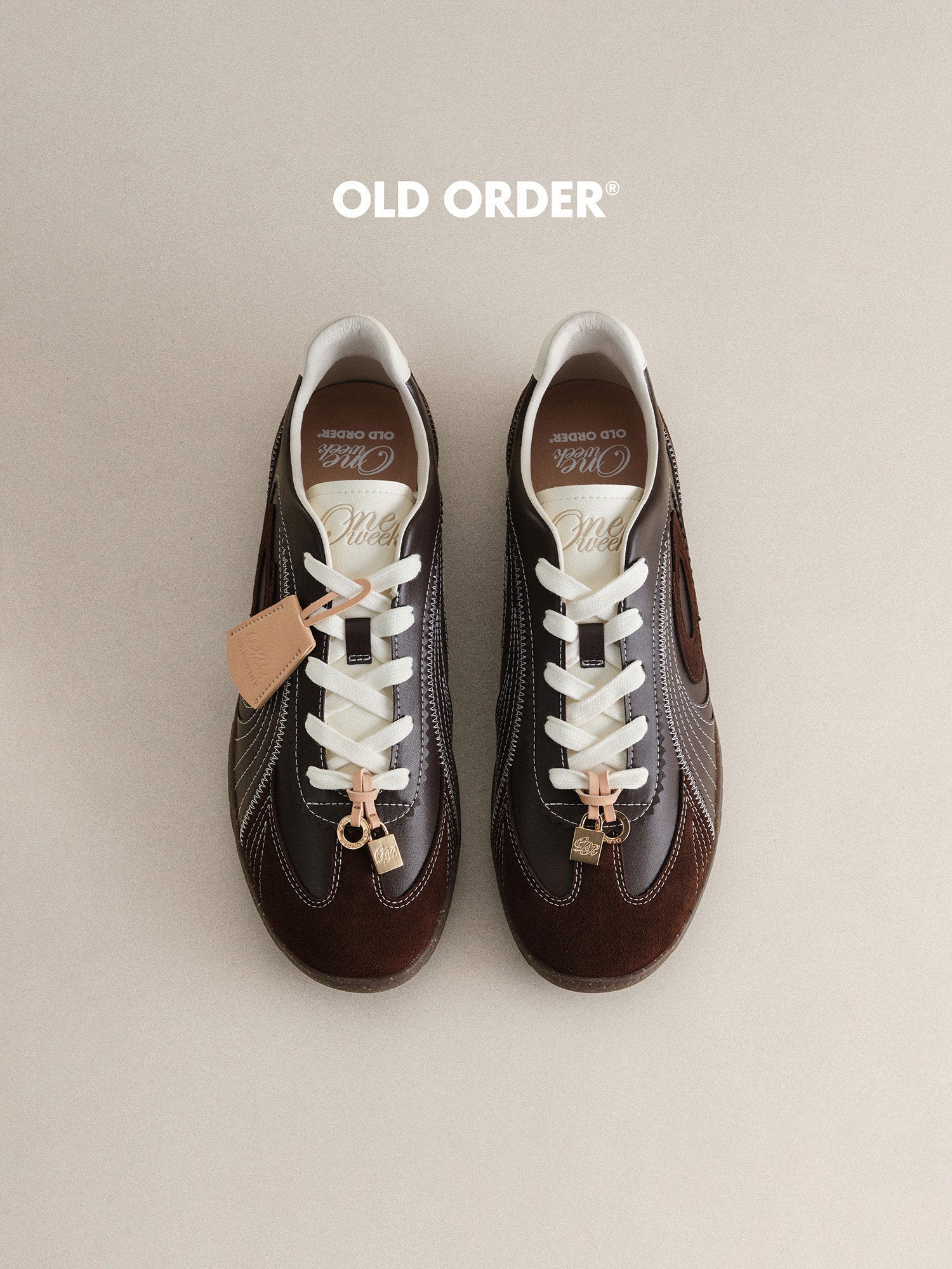 حذاء OLD ORDER One Week بني أنيق حذاء رياضي مريح