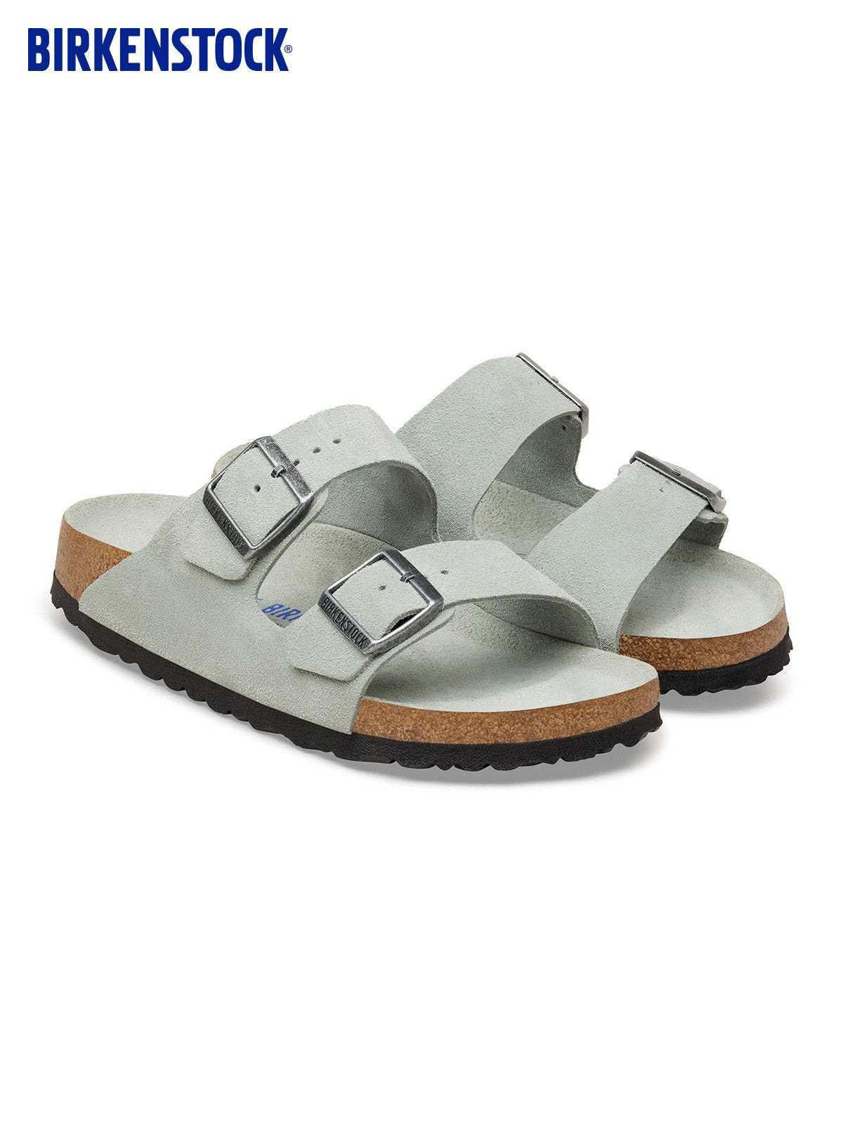 BIRKENSTOCK  Arizona double-button slippers.