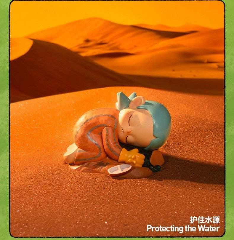 مجسم POP MART Zsiga Take It Slow بتصميم Sunflower جذاب.
