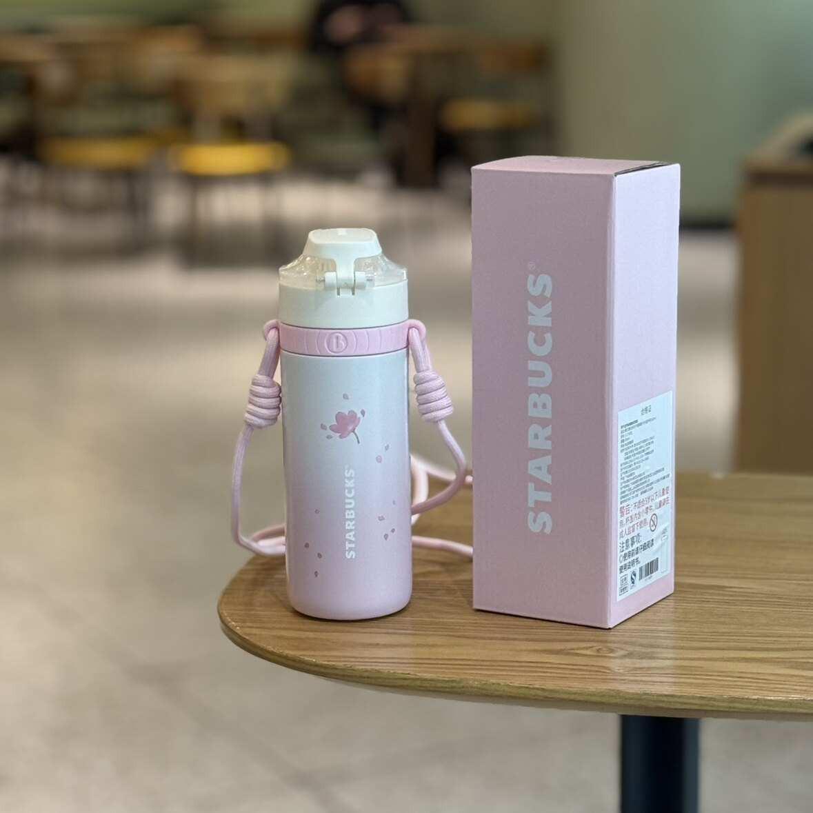 Starbucks Cup 2025 Cherry Blossom Spring Bloom Pink High Value Mark Glass Straw Stainless Steel Insulated Water Cup.