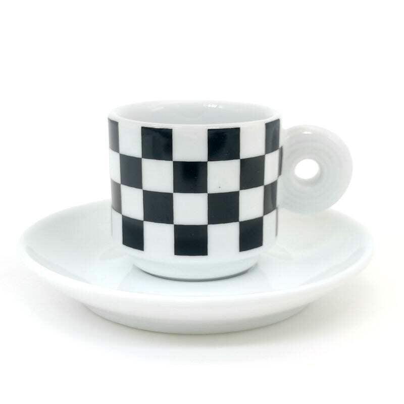 طقم أكواب قهوة Espresso برسومات فنية مميزة من البورسلين.