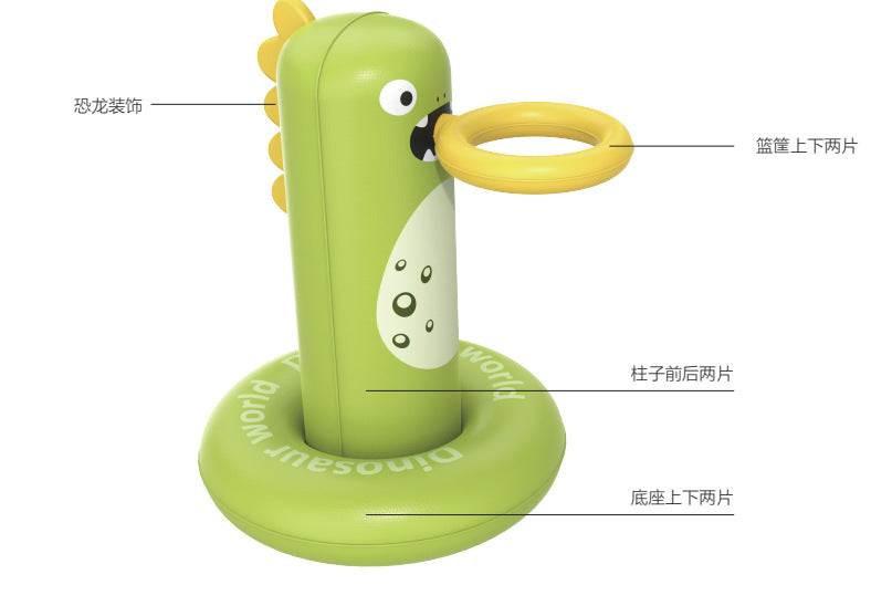 مسبح Dinosaur قابل للنفخ مع Sunshade و Inflatable Slide.