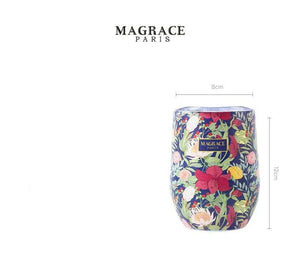 كوب قهوة MAGRACE ستانلس ستيل عازل للحرارة بتصميم U-shaped.