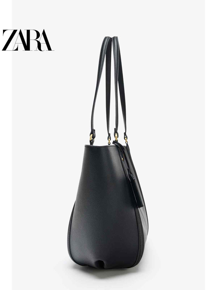 ZARA2025 Autumn New Women's Bag Large Capacity One Shoulder Shopping Tote Bag 6042612 800