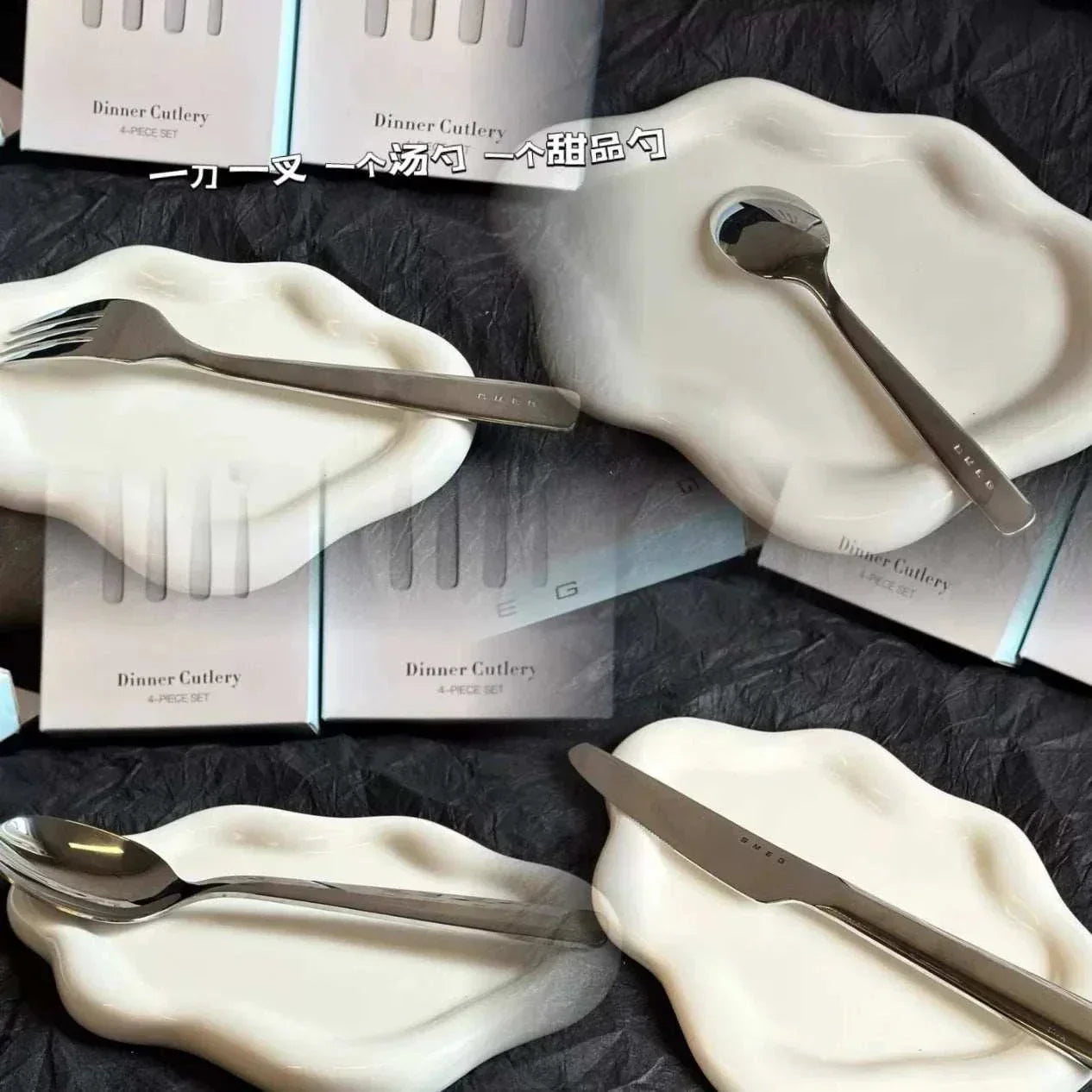 SMEGS Stainless Steel European Style طقم.