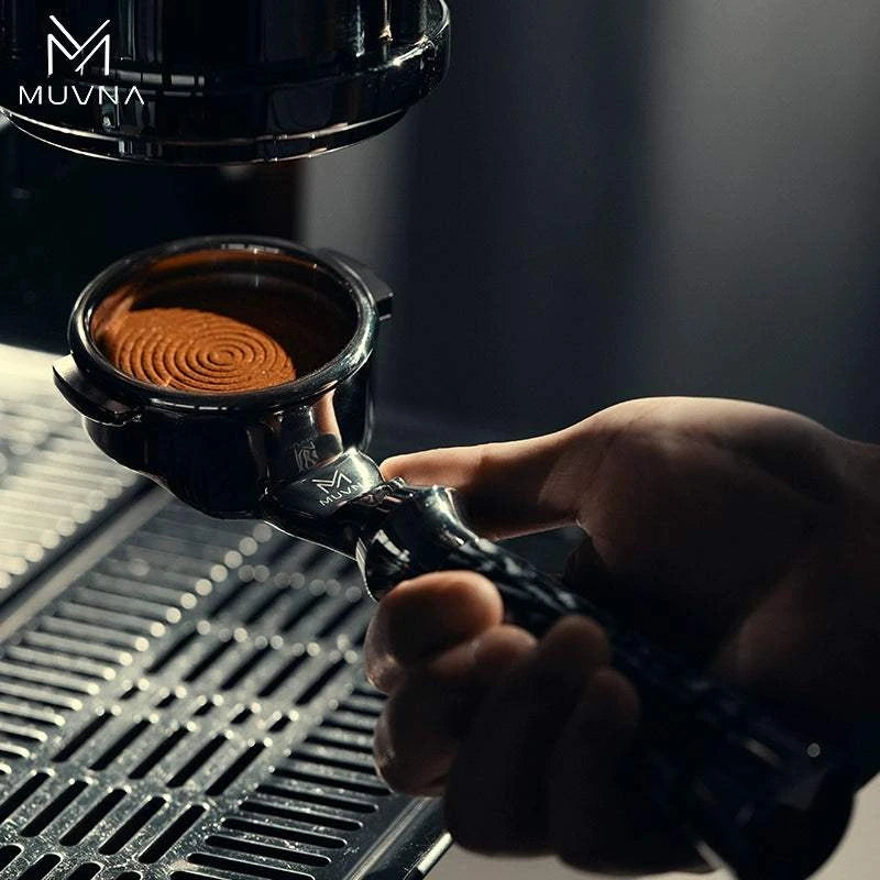 MUVNA Espresso Bottomless Handle and Press Ring Set.