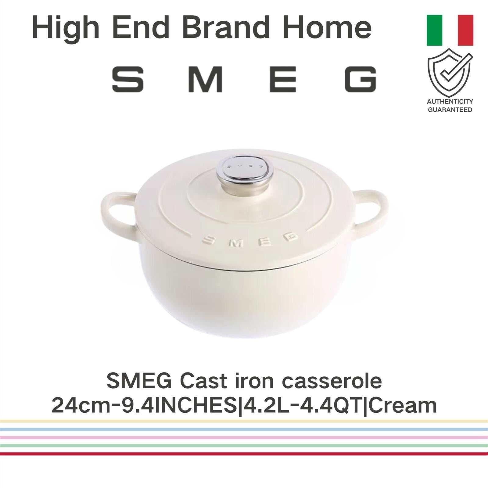 SMEG Enamel Pot 24CM Household Stew Pot Stew Pot 26cm.