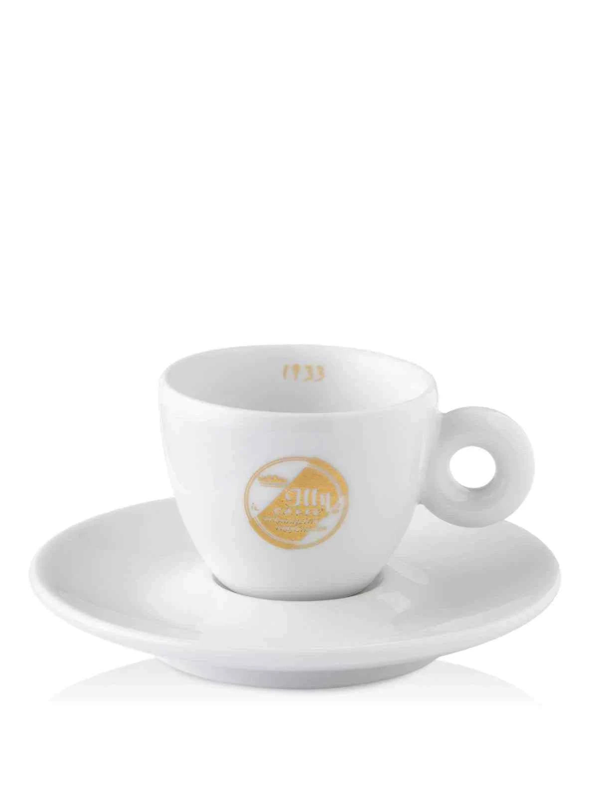 طقم فناجين إسبريسو illy Coffee Cup Heritage Series | 6 أكواب + 6 صحون مع علبة هدايا.