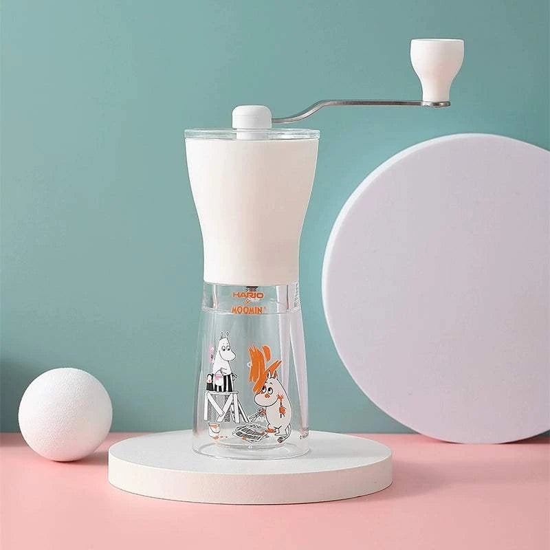 HARIO Moomin Co-branded Hand Crank Grinder Gift Box V60 Filter Cup.