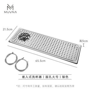 MUVNA Embedded Stainless Steel Cup Washer.