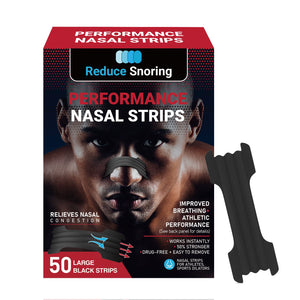 High-performance sports nose patches, 50 Nasal Strips, improve respiratory dilators and relieve nasal congestion and stop snoring