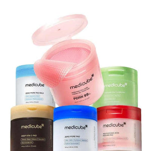 مجموعة قطن ميديكيوب الكوري Medicube Pads لعلاج المسام والنضارة ✨.