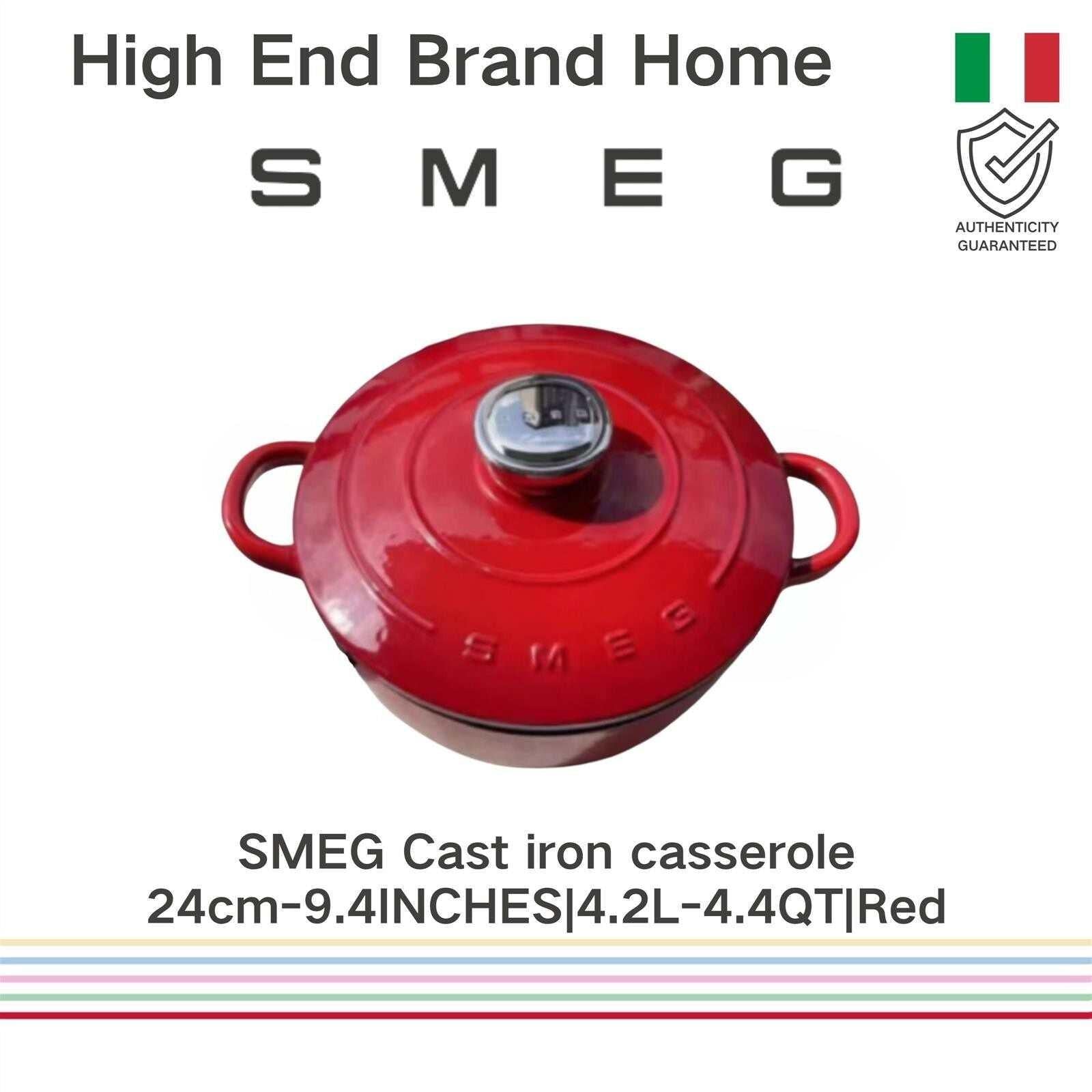 SMEG Enamel Pot 24CM Household Stew Pot Stew Pot 26cm.