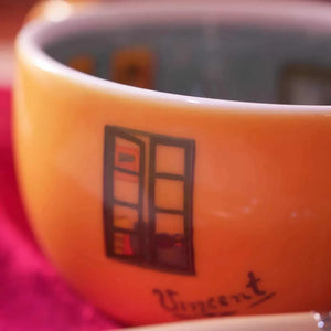 van gogh mugs bedroom cup glaze color mug.