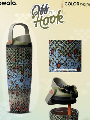 Owala's new snakeprint pattern insulated cup FreeSip sway 890ml straw cup large capacity water bottle