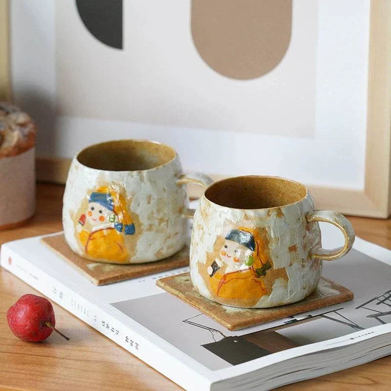 Yifang handmade coffee cup  Van Gogh صنلعة يدوية.