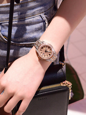520 gift gypsophila watch female full diamond light luxury lady genuine luxury birthday gift for girlfriend wife.