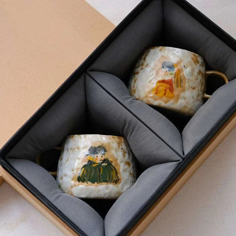 Yifang handmade coffee cup  Van Gogh صنلعة يدوية.