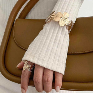 طقم Jewelry نسائي بتصميم Starfish و Flower عصري.