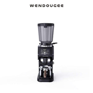 مطحنة قهوة WENDOUGEE Ares بشاشة IoT ووزن تلقائي - لون أسود.