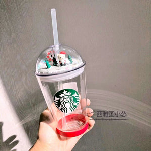 Starbucks Cup Korea bear glass  cup.