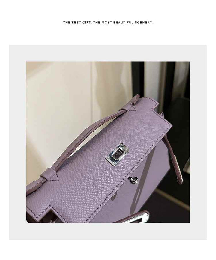 Racechoice Crossbody Bag Premium Purple Bag Women's Wide Strap Generation Kelly Bag One Shoulder Armpit Bag