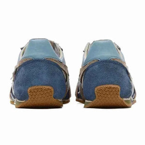 حذاء Sneakers PandaPrank مريح باللون الأزرق والبيج.
