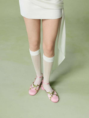 CHARLES &KEITH 26 Spring  Flower Flat Sandals.