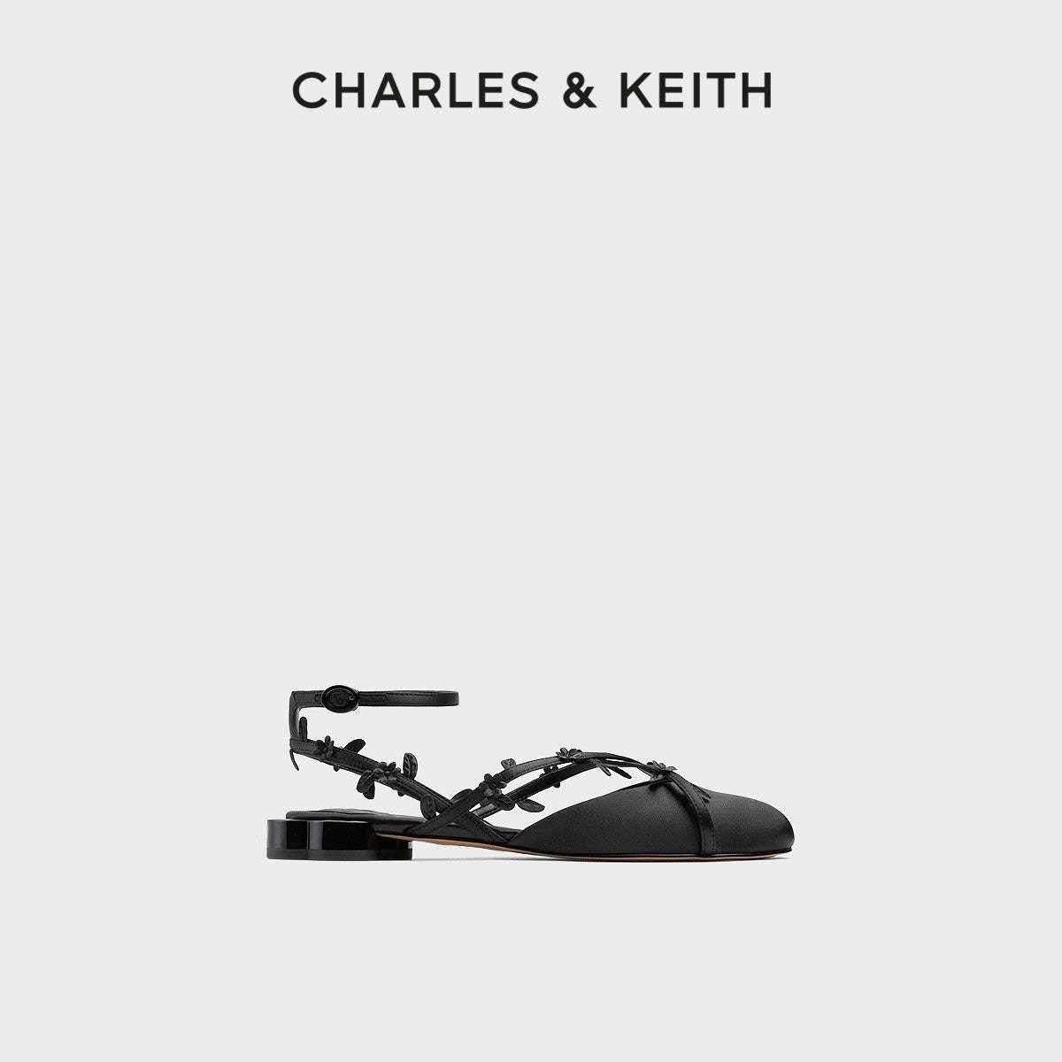 CHARLES &KEITH 26 Spring  Flower Flat Sandals.