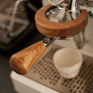 مقبض Portafilter خشب طبيعي M10 لمكائن Espresso.