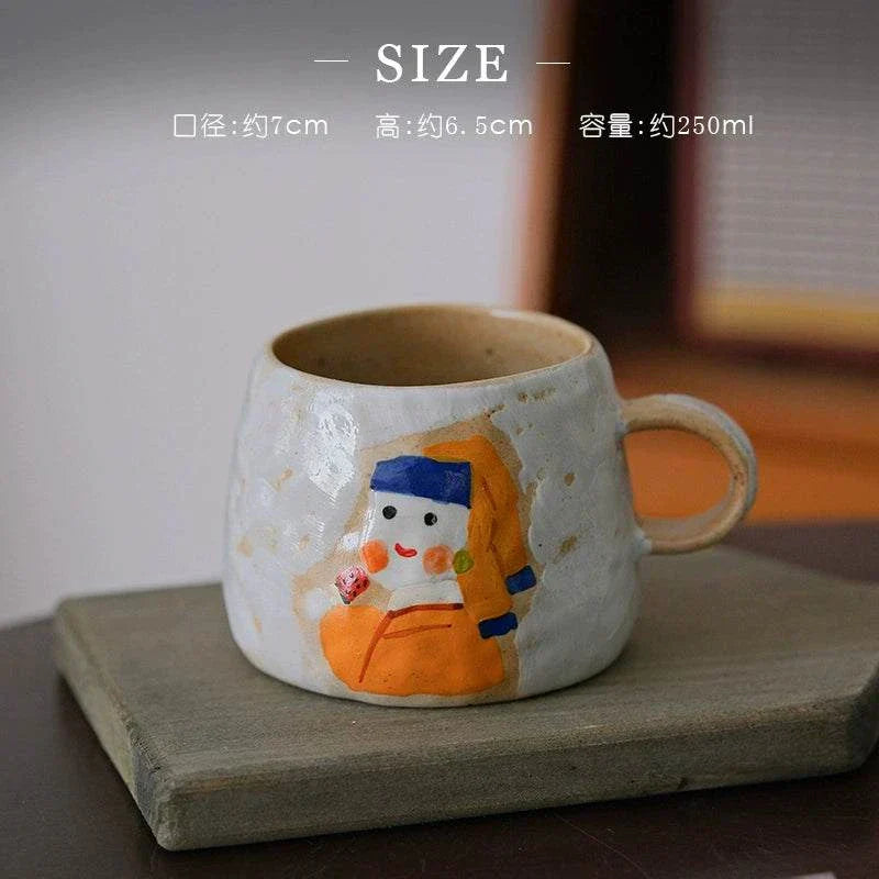 Yifang handmade coffee cup  Van Gogh صنلعة يدوية.